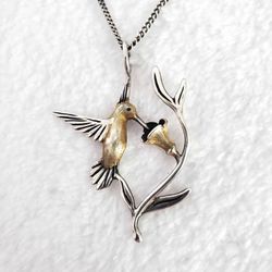 Sterling Silver Hummingbird Necklace