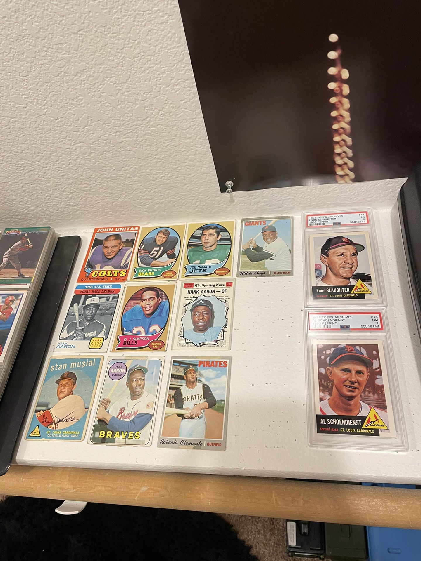 Assorted Baseball And Football Card Set (Price Firm)