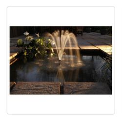New Pennington  Aquagarden Water Fountain Pond Cleaner With Lights And Display retails 299.99