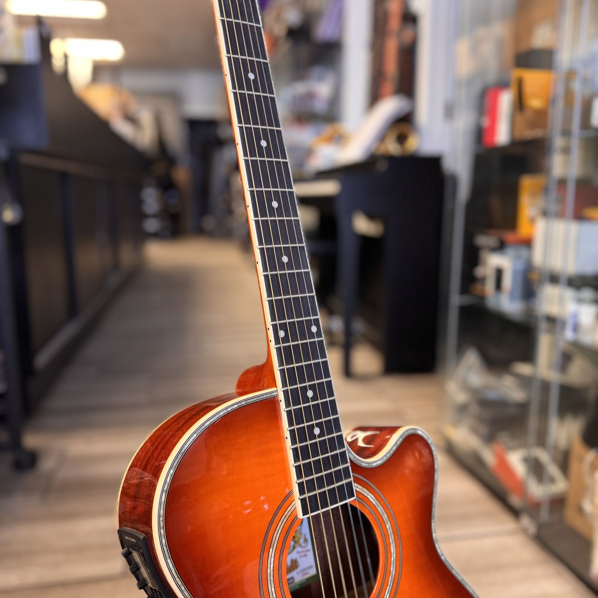 GREAT DEAL Oscar Schmidt Acoustic Electric Guitar OG10CEFYS A