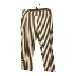 Attyre New York Women's Pin Stripe Caroline Crop Capri NWT