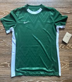 Nike Dri-FIT Soccer Jersey Green/White Short Sleeve Crew Neck Size S NWT
