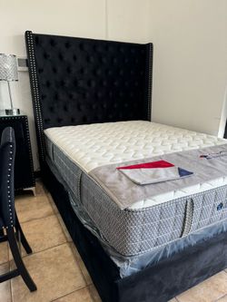 Luxurious tall headboards bed frames available in king queen delivery available!