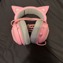 Razer kraken Kitty headphones pink