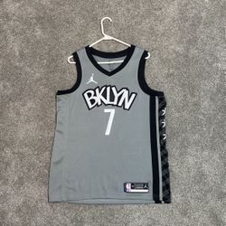 Men's Brooklyn Nets Kevin Durant Jordan Brand Gray 2020/21 Swingman Jersey - Statement Edition SIZE LARGE