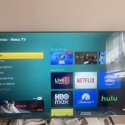 Hisense 58in Tv (No Remote)