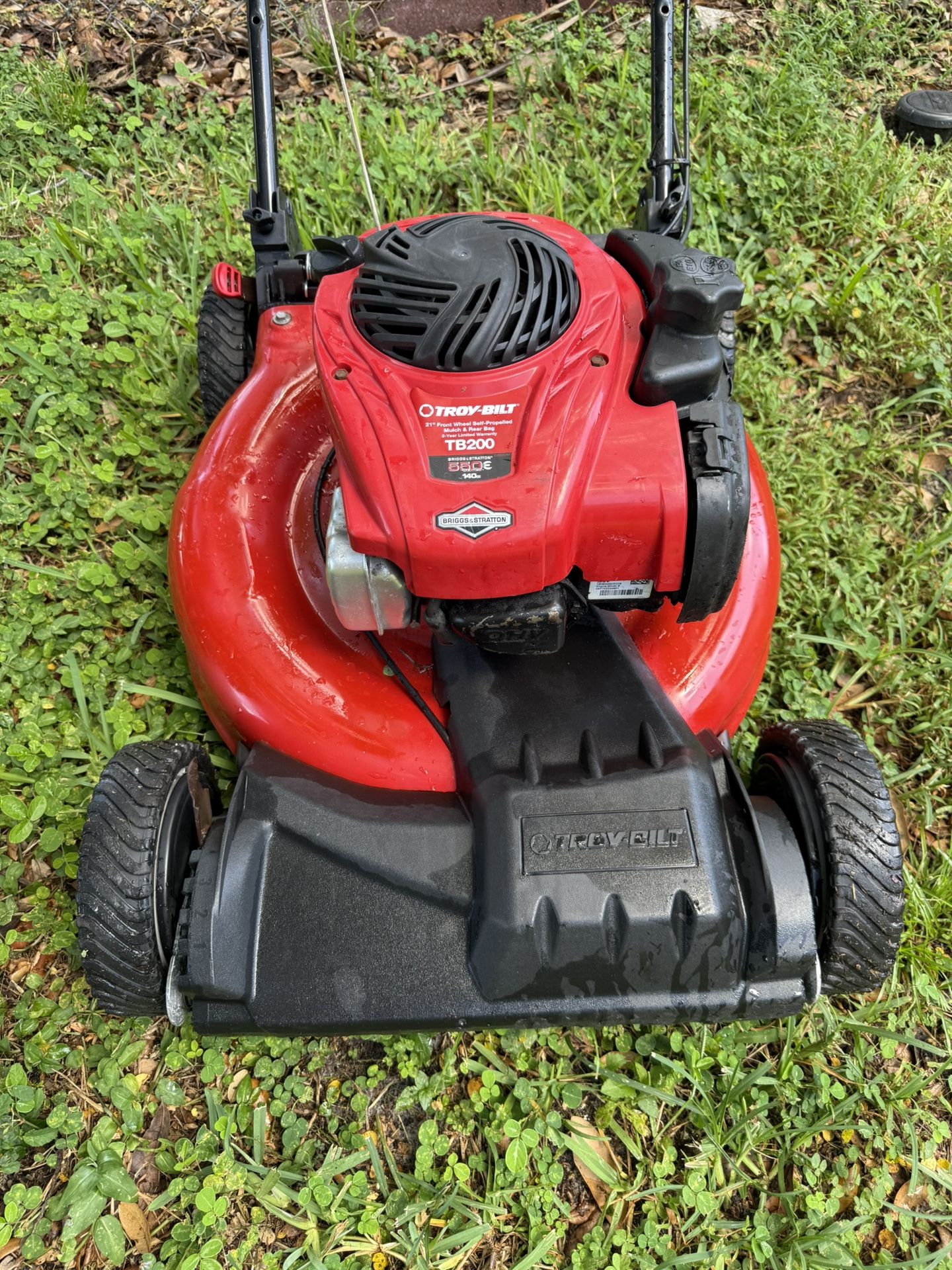 Lawn Mower Troy Bilt TB200 Excellent Condition Front Wheels Drive Self Propelled Work Great