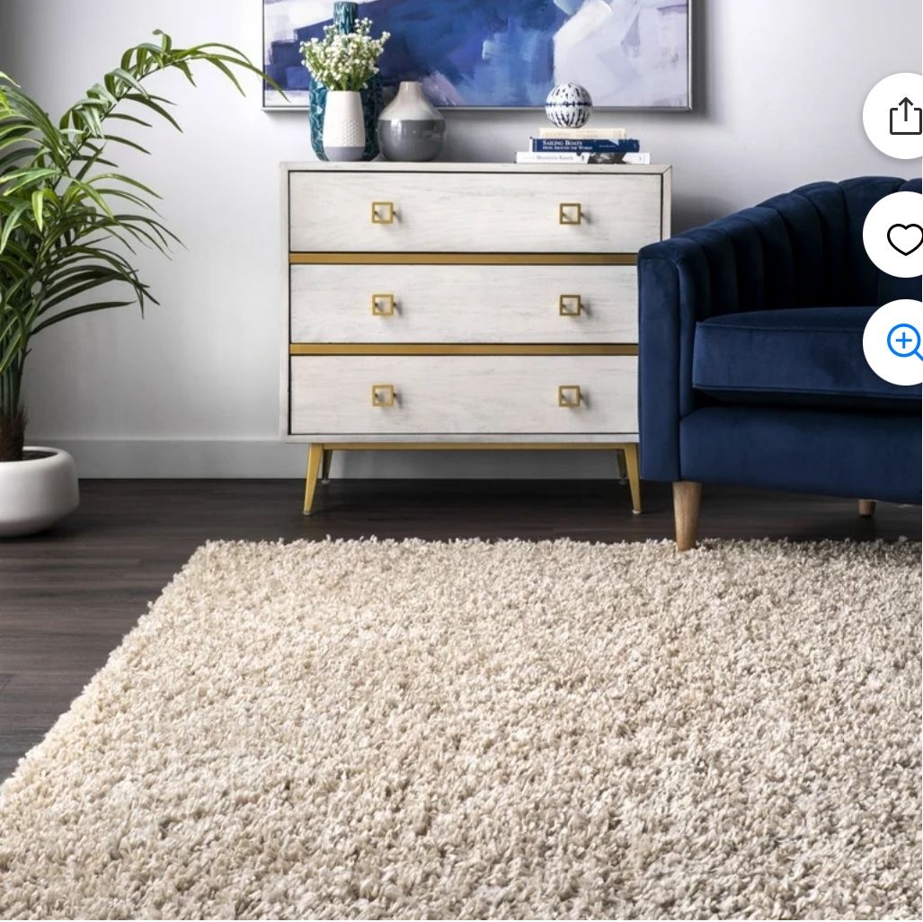 New Rug Shag Beige 9x12 NuLoom