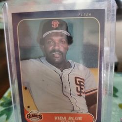 San Francisco Giants Vida Blue 1986 Fleer 1987 Donruss Baseball Cards 