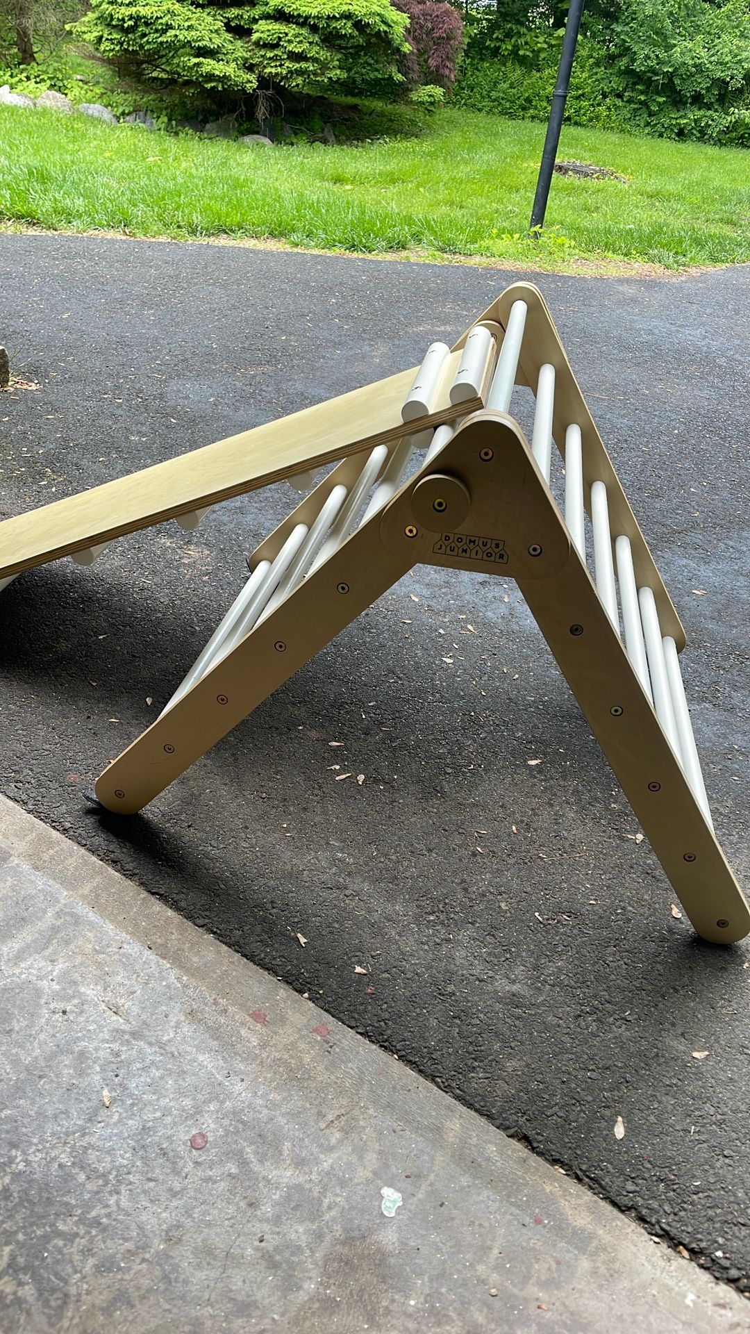 Domus Junior Pikler Triangle with Reversible Slide – Gently Used