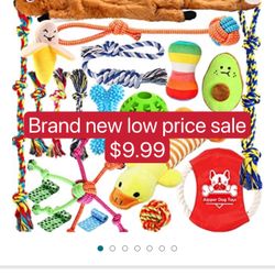 Dog Puppy Toys 20 Pack, Puppy Chew Toys for Fun and Teeth Cleaning, Plush Squeaky Toys, Dog Treat Dispenser Ball, Tug of War Toys, Puppy Teething Toys