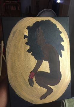 Original Painting 9 x 12 “Afrosheba”