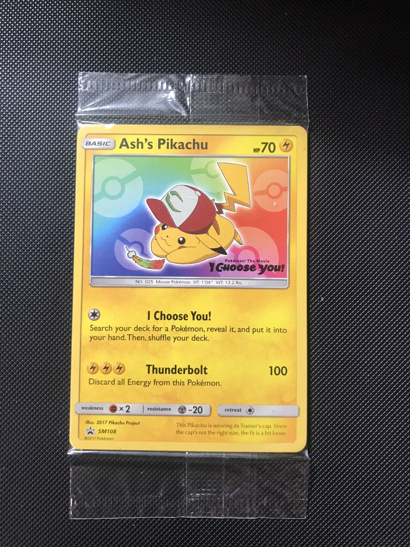 Ash’s Pikachu Promo Sealed Pokémon Card