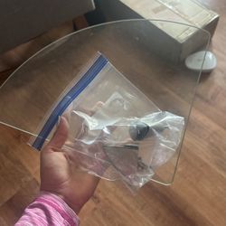 Glass Floating Corner  Shelf 