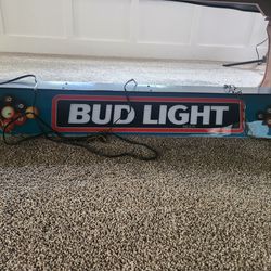 Antique Bud Light Pool Table Light