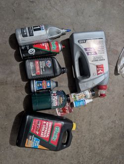 Car related oil fluids and sprays