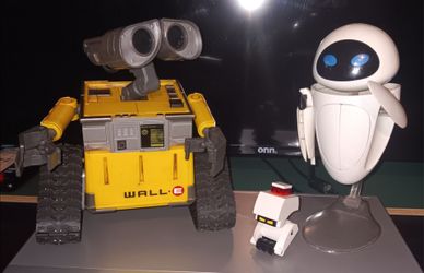 WALL-E, EVA AND THE DIRT CLEANER..