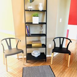 Two Black Chairs. 