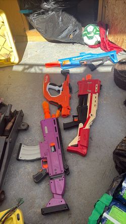 Nerf and other brands small 5.00 each as is and 10.00 large ones