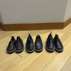 Georgia Boot Brown Leather Romeos - Toddler Size 