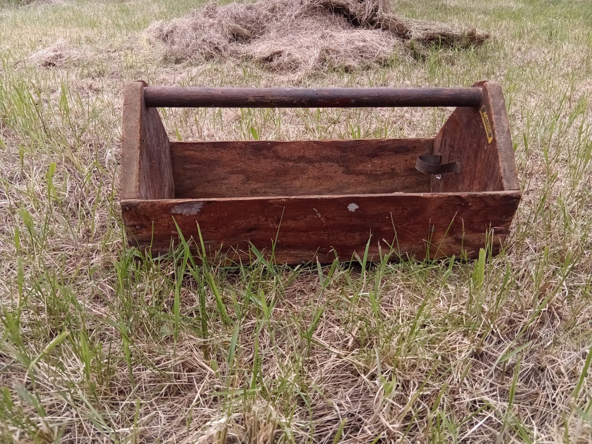 Old wooden tool box