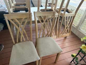 Mesa de Comedor de Madera con 6 Sillas