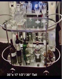 Bar Cart Hollywood Regency Carts