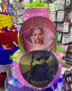 Wicked movie three tier pinata with balls
