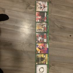 8 Xbox one games for 40$ in perfect condition 