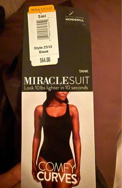 Miraclesuit Comfy Curves Firm Control Bodysuit Shapewear Black S