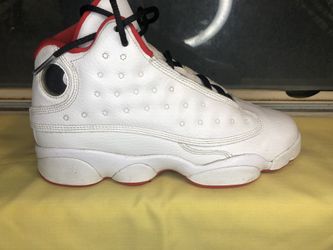 White Jordan 13s