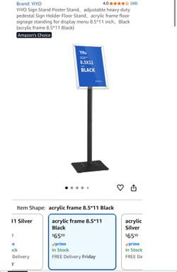 Heavy-Duty Floor Sign Stand – Indoor & Outdoor Display Easel  NEW
