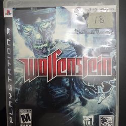 PS3 Wolfenstein Game