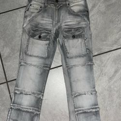 Grey Stack Jeans