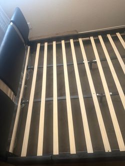 King size Bed Frame with Upholstered Headboard