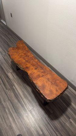 Live edge, Tiger maple coffee table