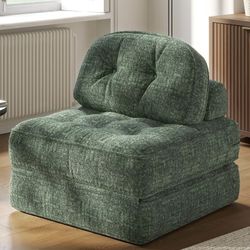 Folding Sofa Bed with Pillow, Convertible Comfy Couch Bed for Adults Home Lounge and Gaming, Modern Comfortable Design for Apartment Living Room Bedro