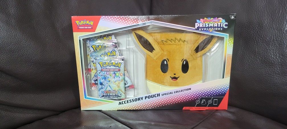 Pokemon Prismatic Evolutions Accessory Pouch Special Collection