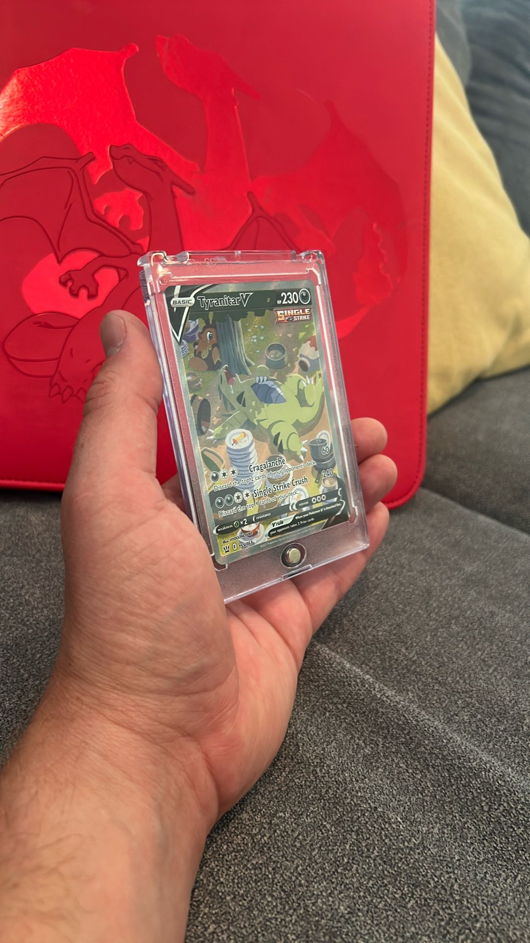 Tyranitar V Alt Art Pokemon Card Mint Condition.