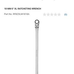 Matco Tools 18 MM 0° XL RATCHETING WRENCH