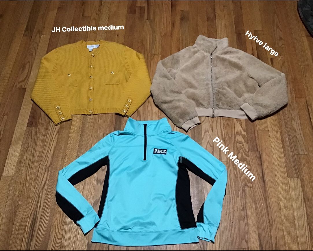 3 Piece Sweatshirt Size On Picture Execellet Condition All $20