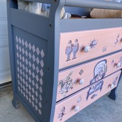 Adorable Baby Changing Table Alice In Wonderland 