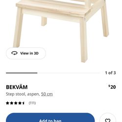 IKEA Bekvam Stool - New