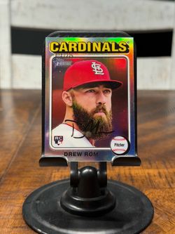 2024 Topps Heritage Drew Rom RC Chrome 14/225 Cardinals
