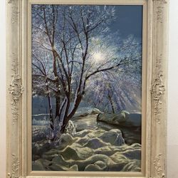 Oil on wood panel by Maurice green (1995)