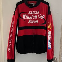 Red Nascar Bomber Jacket