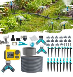 Trjzwa 100FT Drip Irrigation System Kit with Water Timer for Garden
1/2" High-Flow Mainline Auto Irrigation System