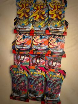 Pokemon Chaos Rising sleeved packs