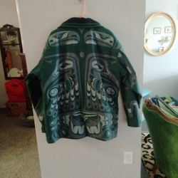 Men's Large Native Print Coat