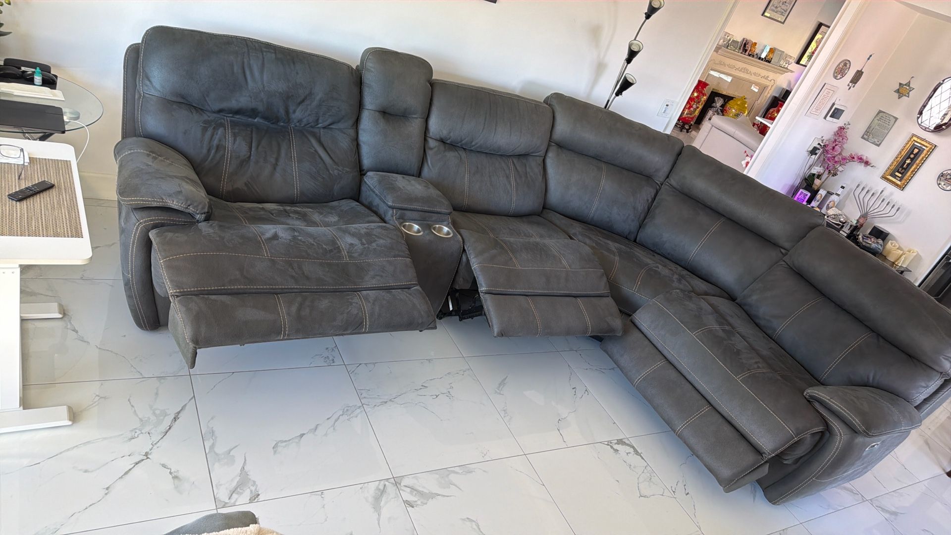 Sectional Sofa, Electric Recliners